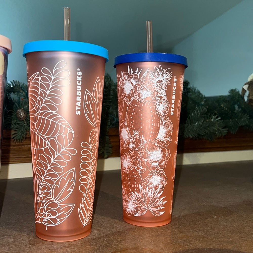 Starbucks desert floral tumblers